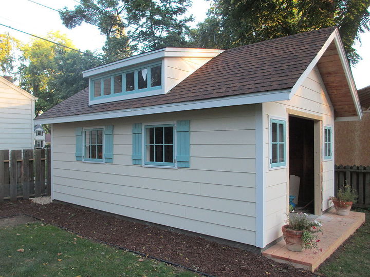 transformed backyard workshop, diy, outdoor living, woodworking projects