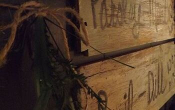 ¡Un viejo cajón de roble vintage convertido en letreros de hierbas!