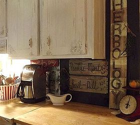 old vintage oak drawer turned into herbal signs, crafts, home decor