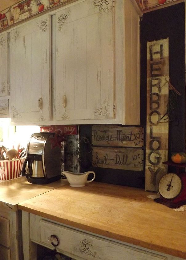 old vintage oak drawer turned into herbal signs, crafts, home decor