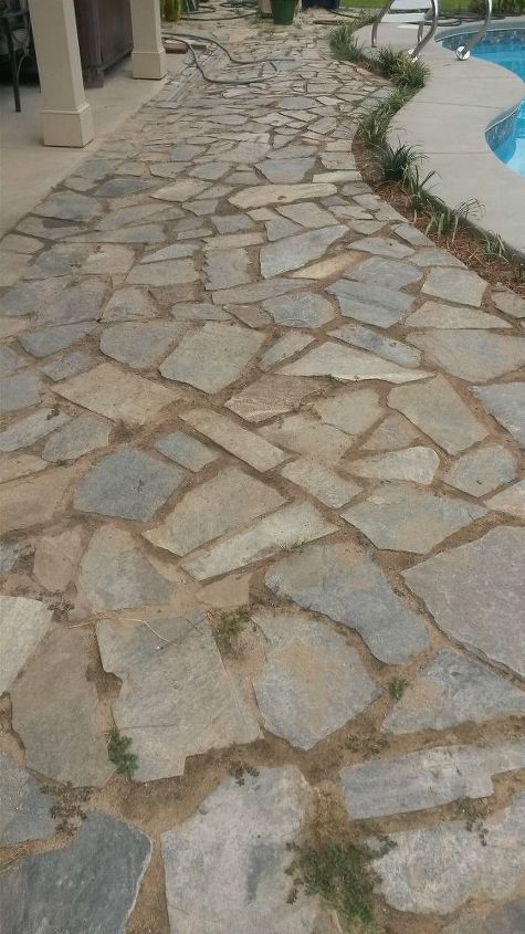 Cement Alternative For Flagstone Patio Joints Hometalk - How To Build A Flagstone Patio With Sand