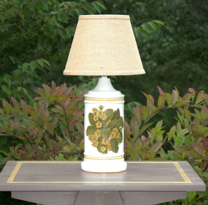 vintage primrose lamp, lighting, repurposing upcycling