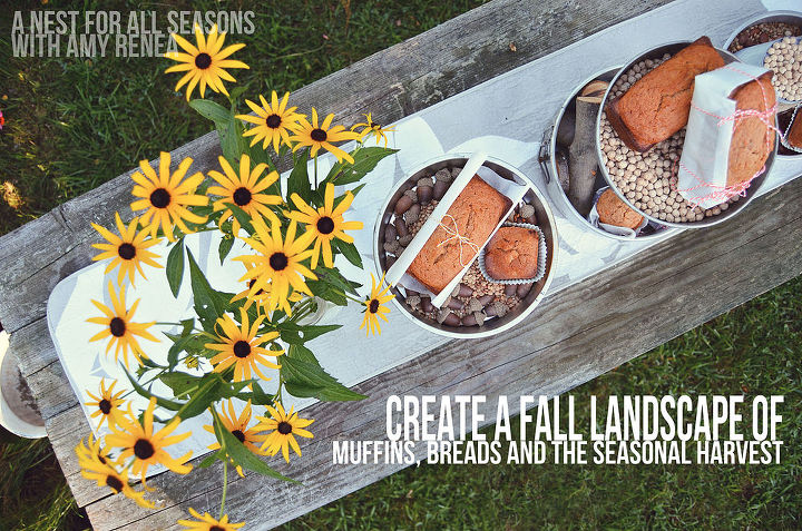backyard ideas fall tablescape aluminum pans, outdoor living, seasonal holiday decor