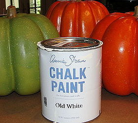 chalk paint faux pumpkins tutorial, chalk paint, crafts, seasonal holiday decor