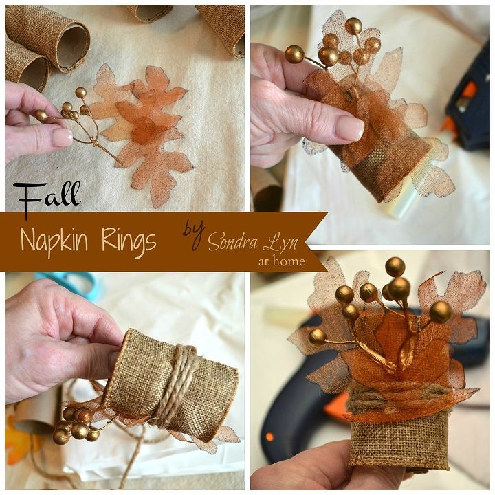 diy fall napkin rings, crafts, seasonal holiday decor