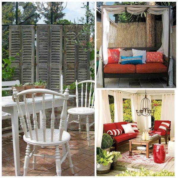 patio designs outdoor space decor inspiration, decks, outdoor furniture, outdoor living, painted furniture, patio, repurposing upcycling, Decorate With Fabrics
