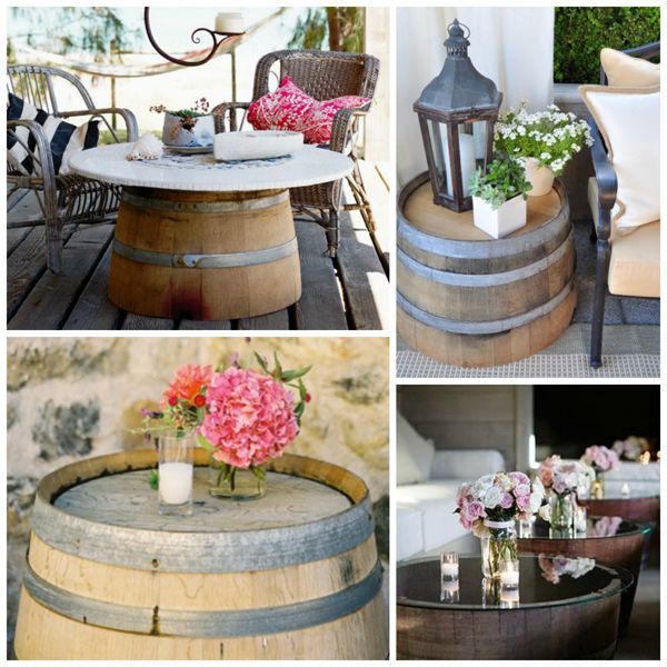 patio designs outdoor space decor inspiration, decks, outdoor furniture, outdoor living, painted furniture, patio, repurposing upcycling, Redo A Wine Barrel