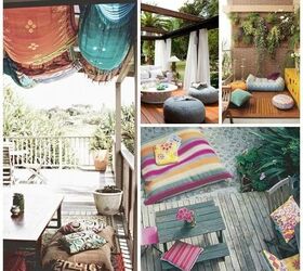 patio designs outdoor space decor inspiration, decks, outdoor furniture, outdoor living, painted furniture, patio, repurposing upcycling, Pull Out The Pet Pillows