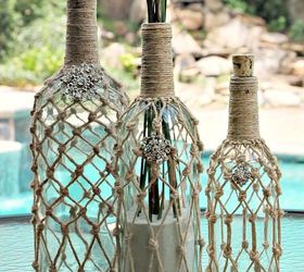 home decor wine bottle rope beachy ballard designs knockoff, crafts, repurposing upcycling