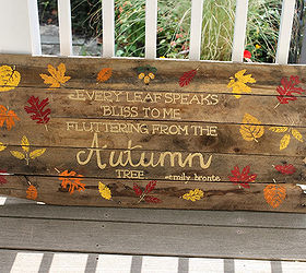 pallet fall sign tutorial, crafts, how to, seasonal holiday decor