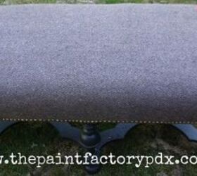 upholstered bench antique swiss army blanket, painted furniture, reupholster, Close up of Awesomeness