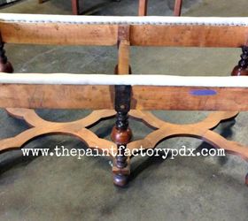 upholstered bench antique swiss army blanket, painted furniture, reupholster, The Before
