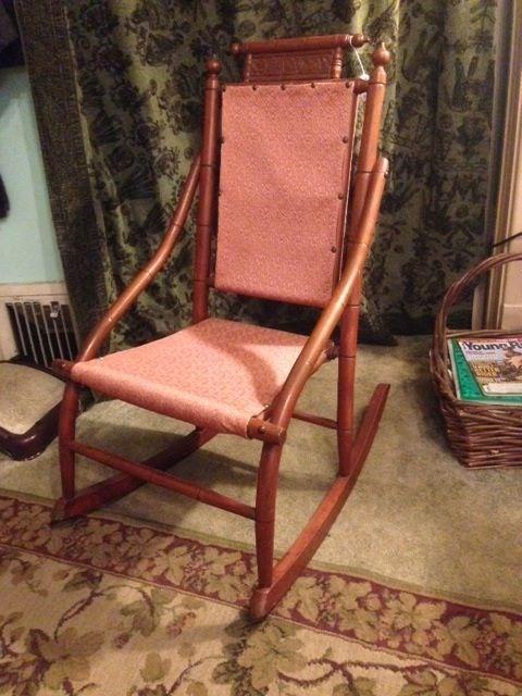 rocking chair vintage style, painted furniture, repurposing upcycling