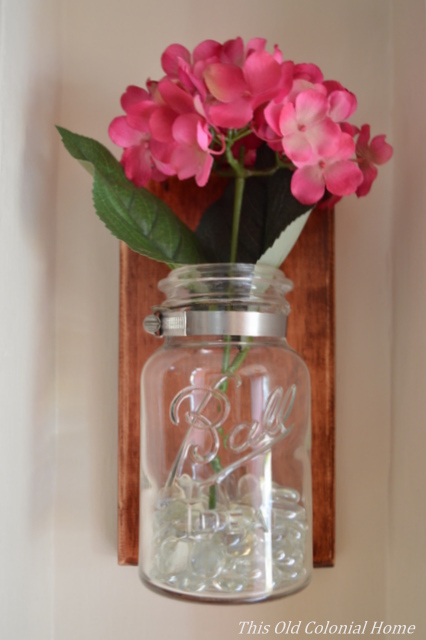 mason jar sconce, home decor, mason jars, repurposing upcycling