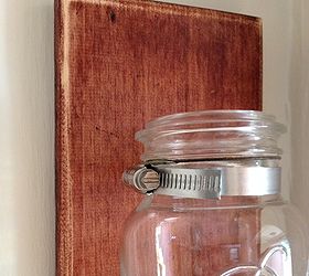 mason jar sconce, home decor, mason jars, repurposing upcycling
