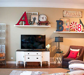 family room ideas plank wall update, diy, home decor, living room ideas, painting, wall decor, woodworking projects