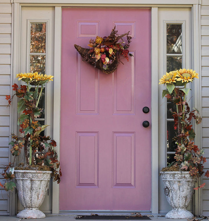 porch ideas fall topiaries directions, porches, seasonal holiday decor