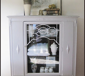 q painted furniture china cabinet distressing, home decor, painted furniture, rustic furniture
