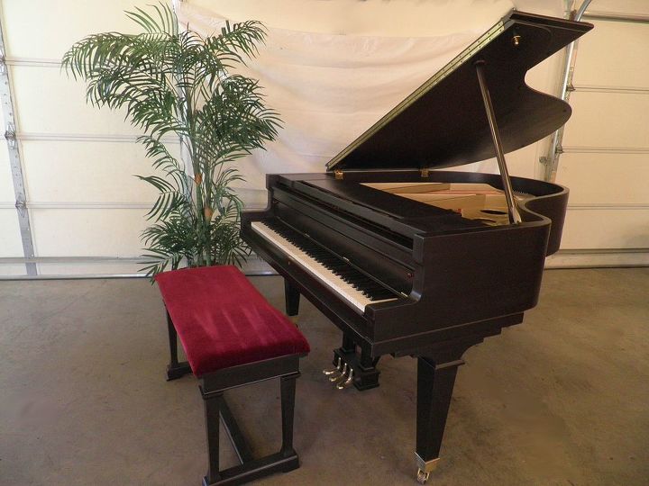 painted funiture grand piano refinish redo, painted furniture, repurposing upcycling
