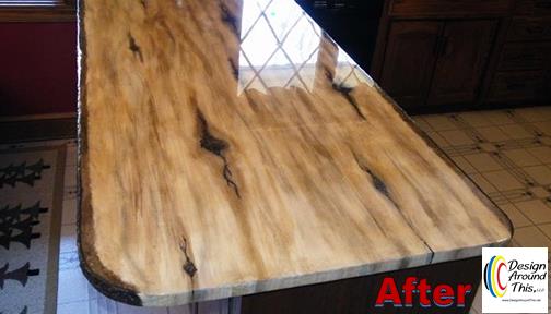 Kitchen Slab Wood Countertops Made From Granicrete Hometalk