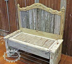 woodworking bench headboard fence upcycle, diy, outdoor furniture, repurposing upcycling, rustic furniture, woodworking projects