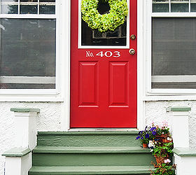 front door makeover, curb appeal, doors, painting