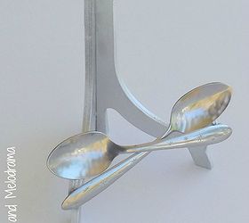 diy anthropologie plate holder spoon knockoff, home decor, repurposing upcycling
