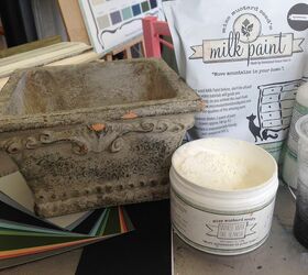 milk paint pot ceramic outdoor, crafts, repurposing upcycling, Everything you need