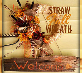 Fall Straw Wreath #FallPreview