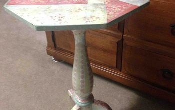 Plain Side Table to Patchwork Chic!