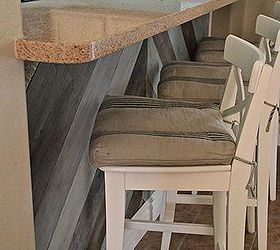 diy kitchen bar planked wall, diy, kitchen design, wall decor, woodworking projects