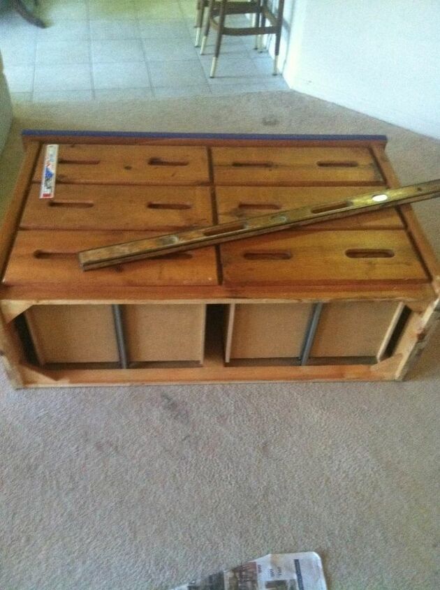 sonic inspired dresser, painted furniture, repurposing upcycling, bunkbed dresser