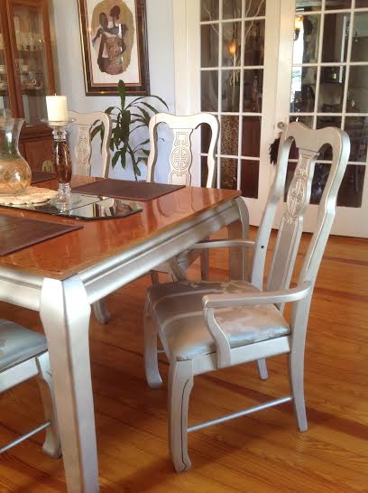 dining room makeover, dining room ideas, diy, painted furniture, reupholster