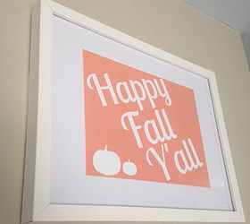 happy fall y all free printable, home decor, wall decor