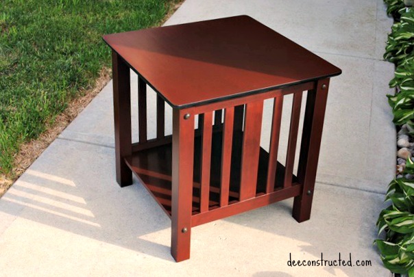 painted mission style tables, painted furniture, woodworking projects