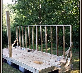 building a woodshed, diy, outdoor living, woodworking projects
