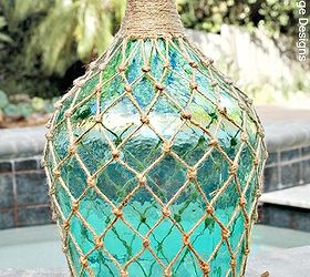 diy knotted jute netting for demijohns and bottles tutorial, crafts, diy, home decor, how to