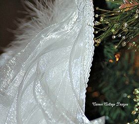 diy angelic organdy ribbon angel wings, christmas decorations, crafts, diy, seasonal holiday decor