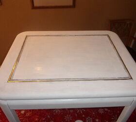french shabby chic table from a thrift store find, painted furniture, shabby chic