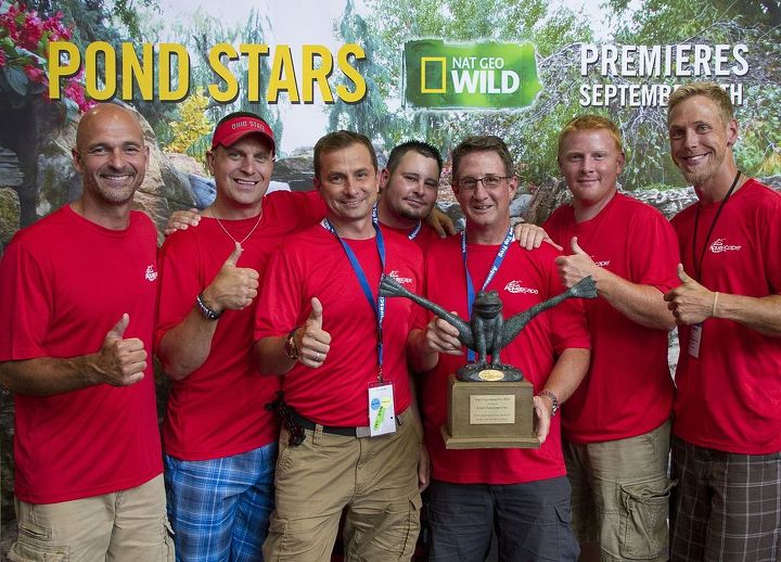 pond stars coming to national geographic wild september 9 2014, outdoor living, ponds water features, The Pondstars Greg Ed Brian and Chris