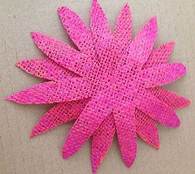 diy burlap purple coneflowers, crafts, repurposing upcycling, Cutout and glue two together