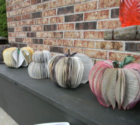awesome seasonal decor from discarded books, crafts, repurposing upcycling, seasonal holiday decor