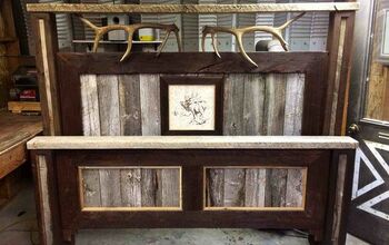 Old Rustic Barn Wood Bed