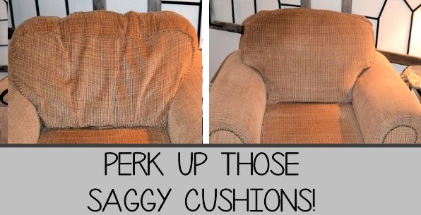 perk up those saggy cushions, diy, reupholster