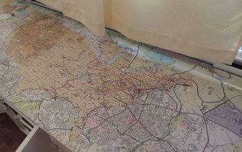 Pop Up Camper Redo Countertops With Maps