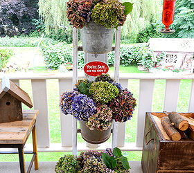 'Forever in Bloom' Hydrangeas on a Ladder... Go Better With Coffee