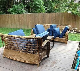 wondering how others with all weather wicker keep theirs outdoors over, outdoor furniture, outdoor living