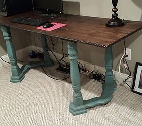 building a new desk, home office, painted furniture, repurposing upcycling, woodworking projects