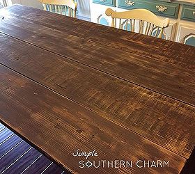diy 2x4 farm house table, diy, painted furniture, rustic furniture, woodworking projects
