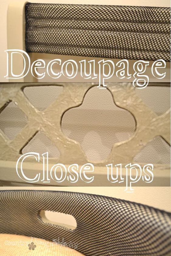 decoupage furniture with fishnet stockings yep fishnet, decoupage, painted furniture